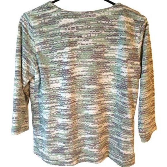 Alfred Dunner Heavy Weight  Blouse Grey Green Women's Size PS‎ - Picture 4 of 4